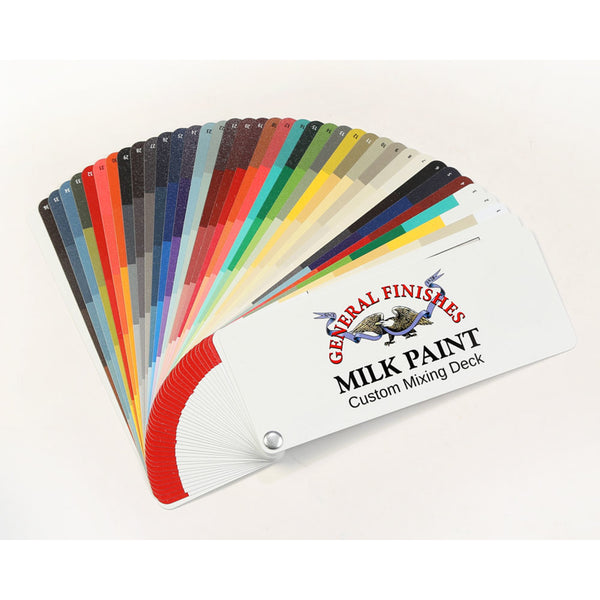 Buy General Finishes Milk Paint Fan Deck, Stock Colors Plus Custom Color Formulations at Prime