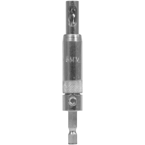 Snappy Tools 46005 - 5mm Shelf Pin HSS Twist Drill Guide, Drill Holes For Standard Shelf Pins, 1/4-Inch Hex Power Bit Shank