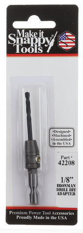 Snappy Tools Ironman Quick Change Drill Bit Adapter for Metalworking, Fabrication and Installation