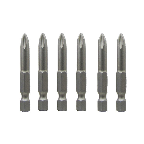 Snappy Tools #2 x 2 Inch Phillips Driver Bits (6 Pcs.) #62222