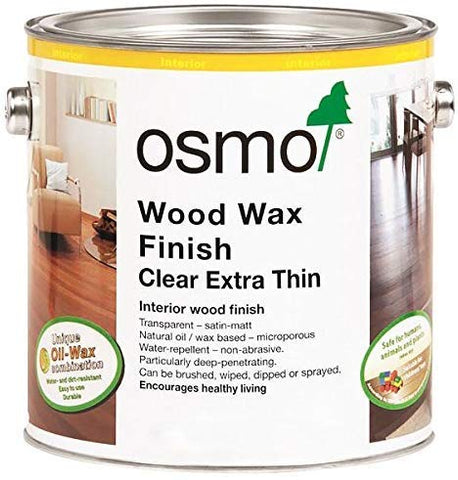 Osmo Wood Wax Finish Extra Thin, 1101 Clear - 2.5 Liter