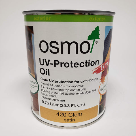 Osmo - UV-Protection Oil - 420 Clear Extra - 0.75 Liter