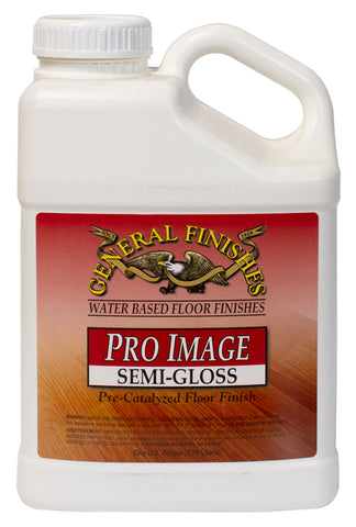 General Finishes Pro Image Water-Based Flooring Topcoat, 1 Gallon, Semi-Gloss