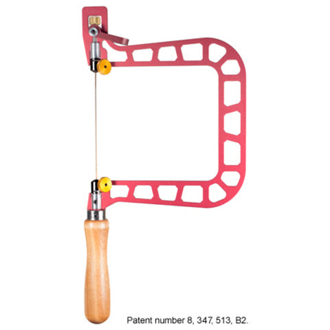 Knew Concepts 5" Woodworker Fret Saw with Lever Tension and Swivel Blade Clamps