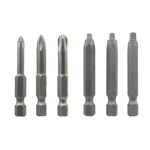 Snappy Tools #1, #2, #3 x 2 Inch Phillips & Square Driver Bits (1 Each) #72123