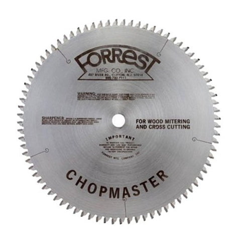 Forrest CM12806115G Chopmaster 12-Inch 80 Tooth  4 PTS + 1 Flat 1/8-Inch Kerf Saw Blade with 1-Inch Arbor
