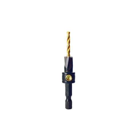Snappy 3-Flute Flat Bottom Counterbore with TiN coated twist drill