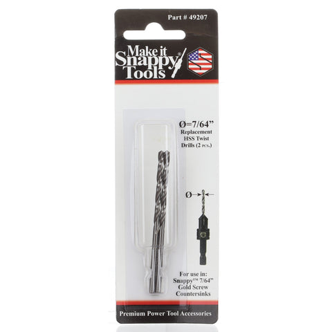 Snappy Tools 7/64" Twist Replacement Bits (2)