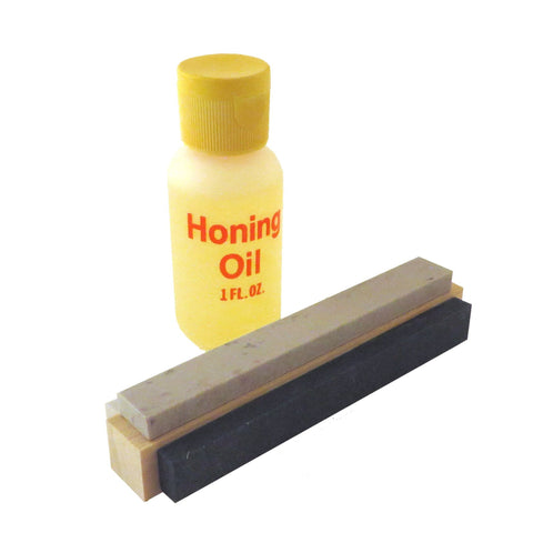 Genuine 3 Stone Arkansas EZ MiniHone Whetstone Knife Sharpening System with Silicon Carbide (Coarse), Soft (Medium) and Hard (Fine) Stones 4" x 1/2" x 1/4" MIOB-43-T