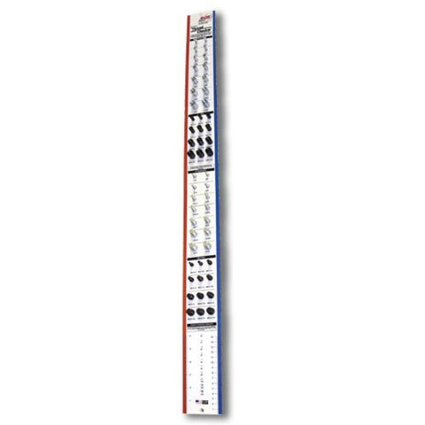 Wall Mounted Thread Checker (Measure Pitch & Diameter of Nuts, Bolts, Screws)