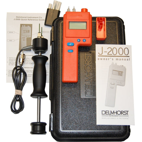 Delmhorst J-2000/PKG Digital Pin-Type Wood Moisture Meter, Expanded Package