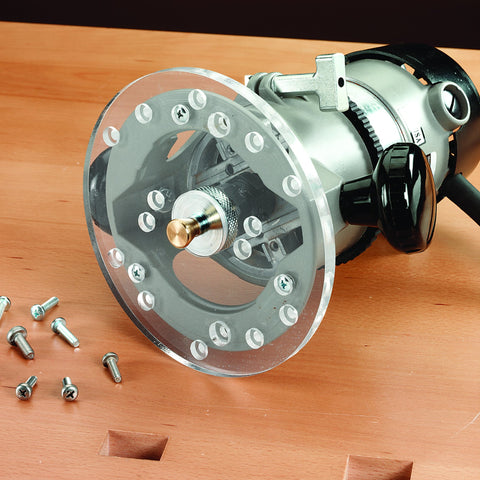 Router Base Plate with Centering Pin
