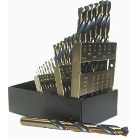 Norseman Drill & Tool 44150 - Type 190-AG-Series 29-piece Gold & Black Oxide coated High Speed Steel, 1/16"