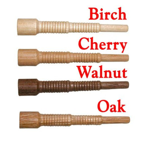 Miller Dowels 1X Dowel Pins 2 3/4" Long 3/8" Diameter Cap Birch (Bag 40)