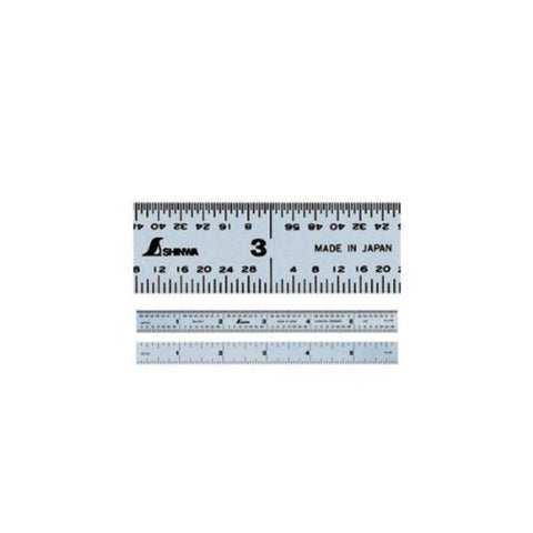 Shinwa Machinist Ruler 6" 4R Graduation 3101A Hardened Stainless Steel