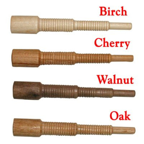 Miller Dowels 2X Dowel Pins 3 1/2" Long 1/2" Diameter Cap Walnut (Bag 40)