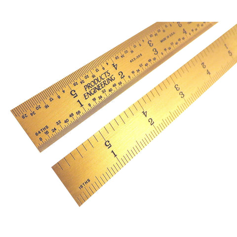 PEC Tools 12 300 mm English / Metric black chrome, high contrast  machinist ruler with markings .5mm, mm 1/32 and 1/64